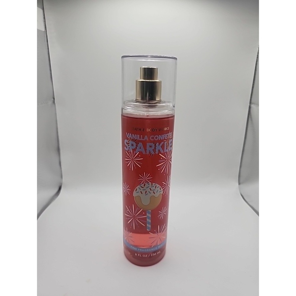 Bath & Body Works Vanilla Confetti Sparkle Fine Fragrance Mist 8 Oz NEW